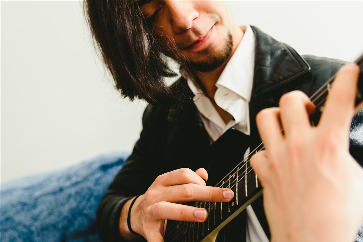 gamme mineure à la guitare