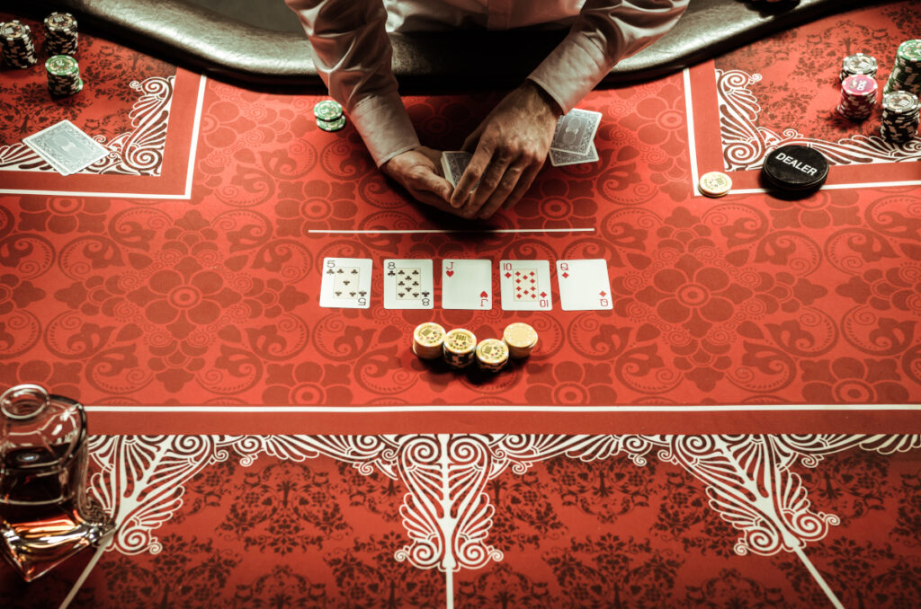 table de poker professionnelle